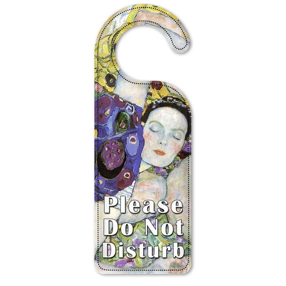 Do Not Disturb Door Knob Hanger Sign - Klimt: The Virgin