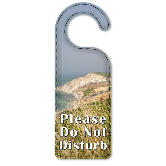 Do Not Disturb Door Knob Hanger Sign - Lighthouse Near a Cliff