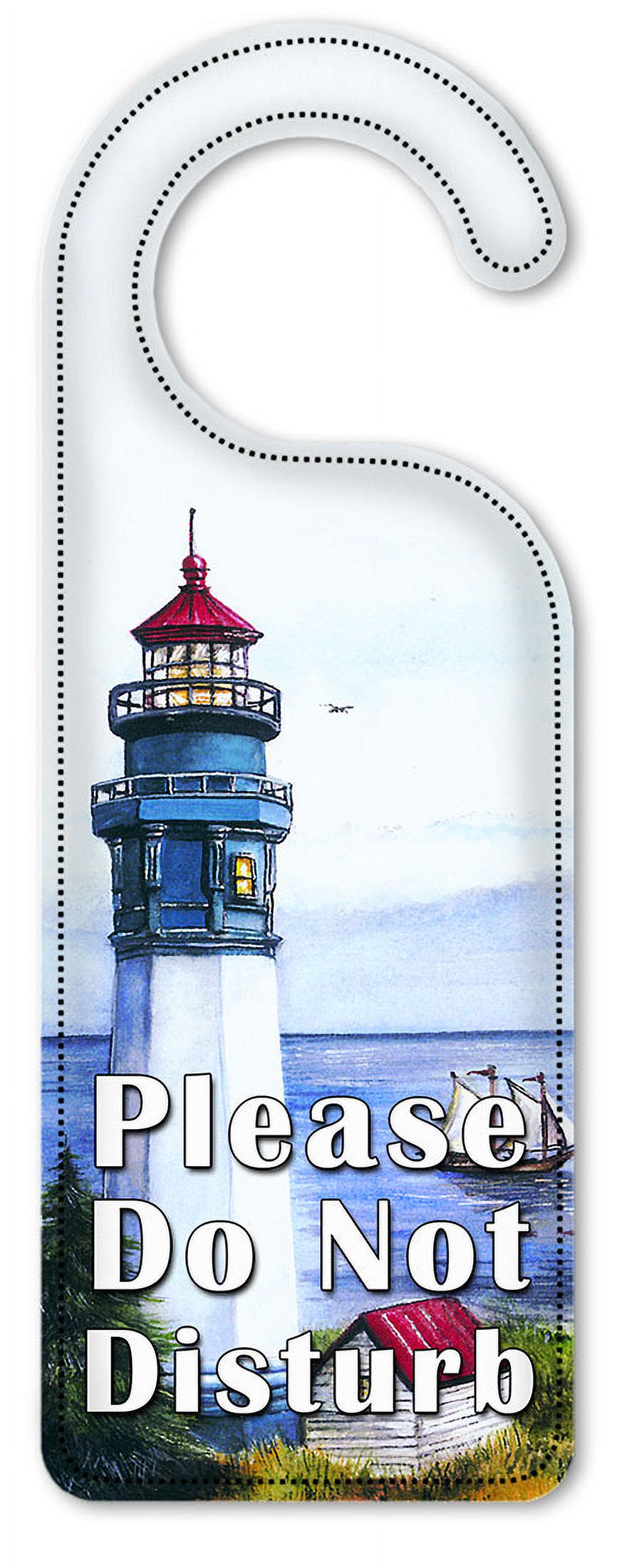 Do Not Disturb Door Knob Hanger Sign - Lighthouse - Walmart.com