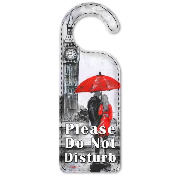 Do Not Disturb Door Knob Hanger Sign - Love In England