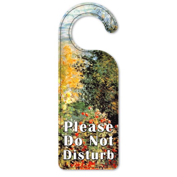 Do Not Disturb Door Knob Hanger Sign - Monet: Stiller Winkle