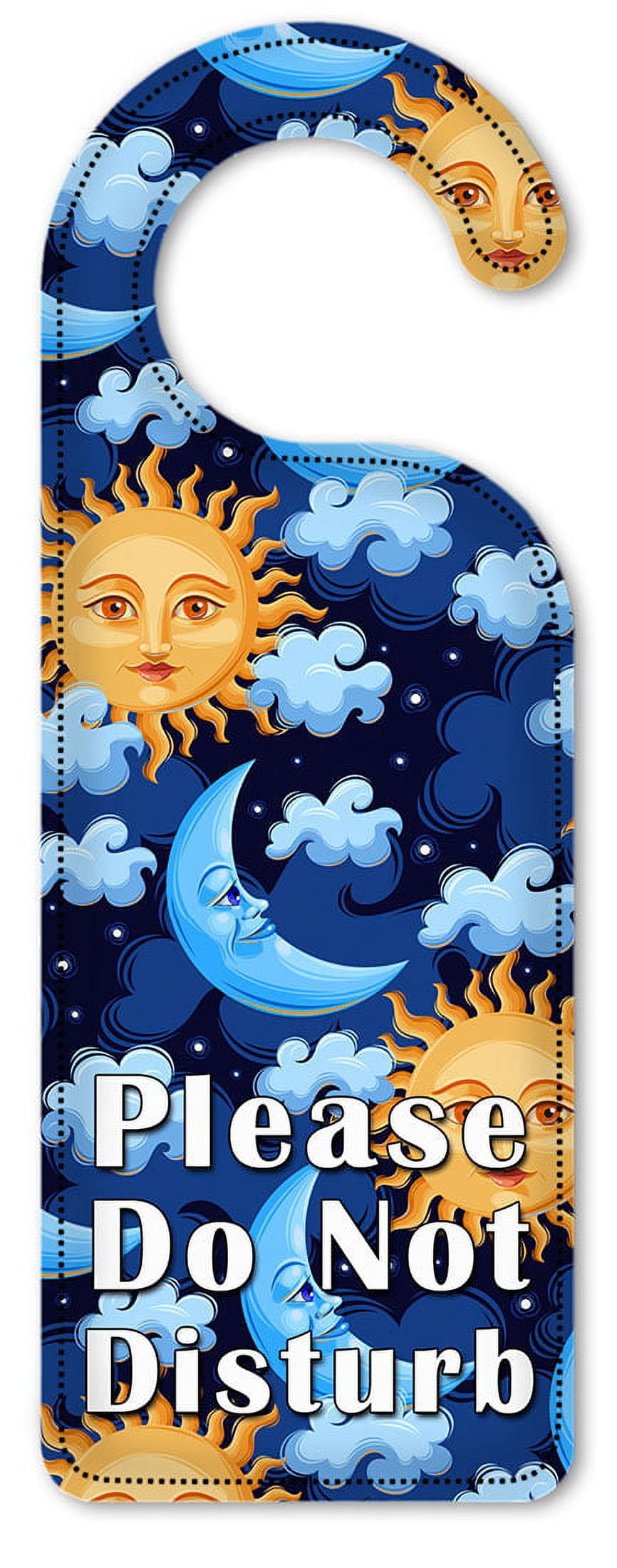 Do Not Disturb Door Knob Hanger Sign - Moon & Sun - Walmart.com