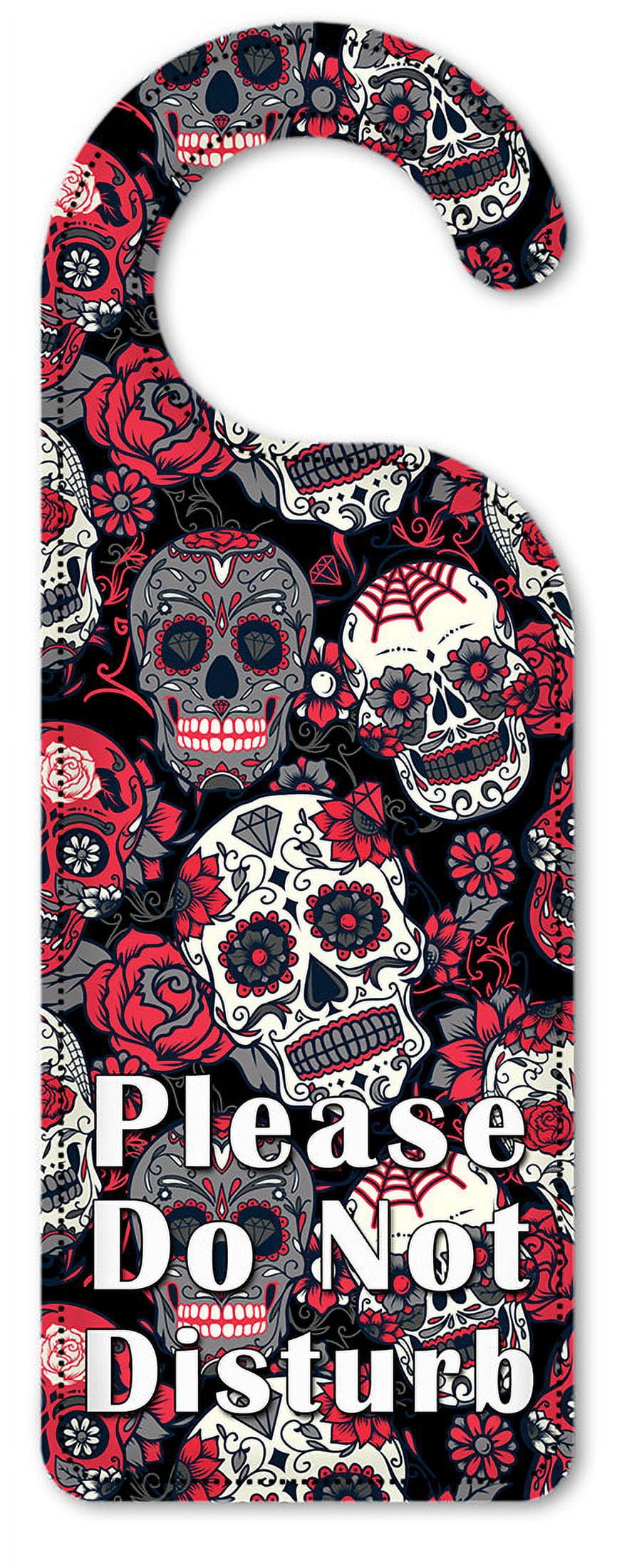 Do Not Disturb Door Knob Hanger Sign - New Day of the Dead - Walmart ...