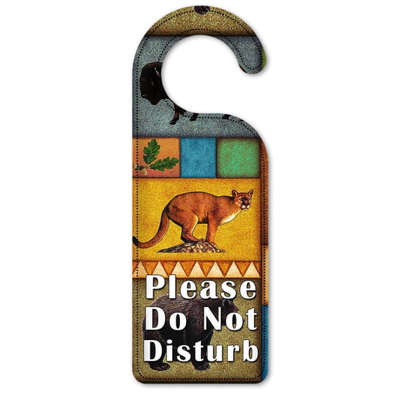 Do Not Disturb Door Knob Hanger Sign - North Lodge - Image by Dan Morris