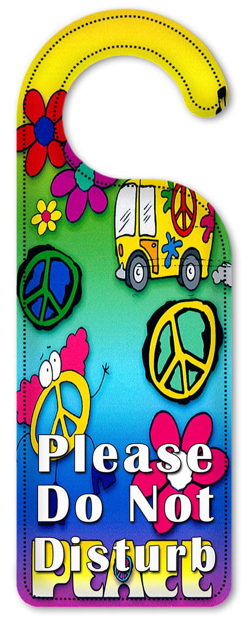 Do Not Disturb Door Knob Hanger Sign - Peace - Walmart.com