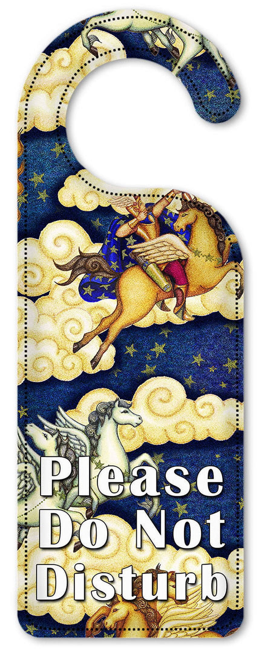 Do Not Disturb Door Knob Hanger Sign - Pegasus - Image by Dan Morris ...