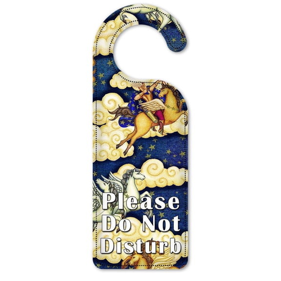 Do Not Disturb Door Knob Hanger Sign - Pegasus - Image by Dan Morris