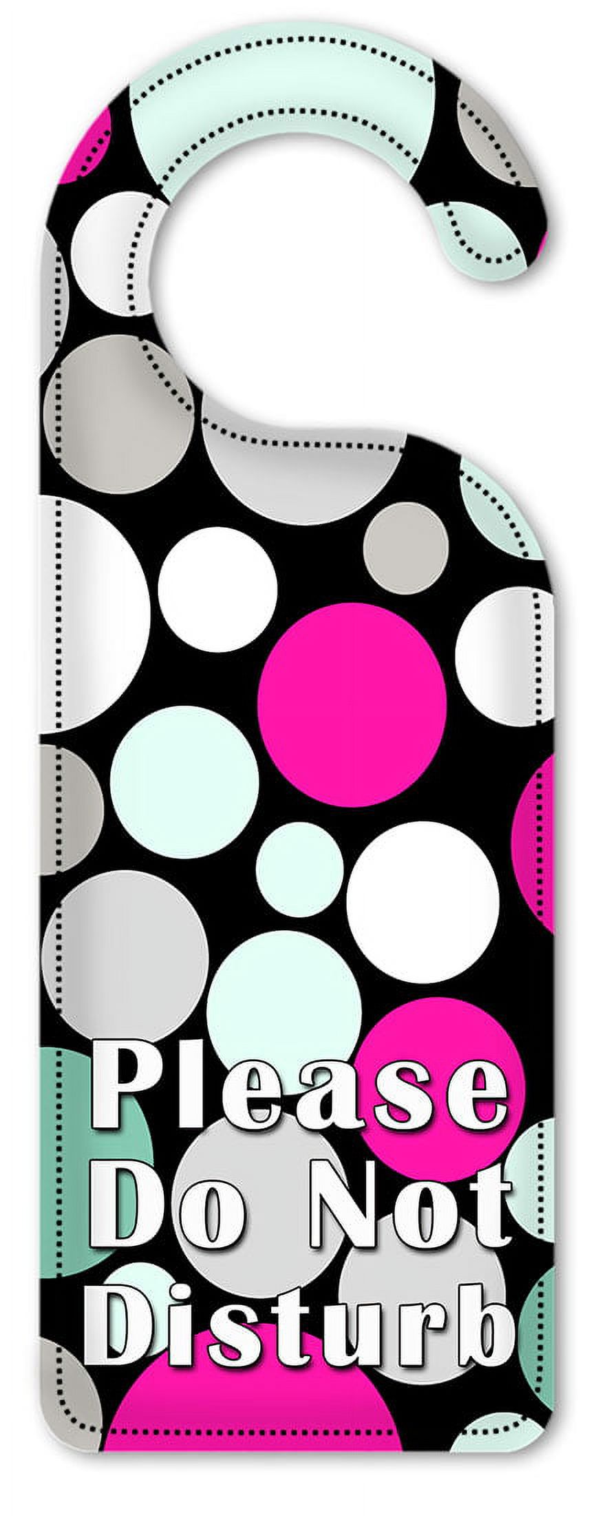 Do Not Disturb Door Knob Hanger Sign - Polka Dots - Walmart.com
