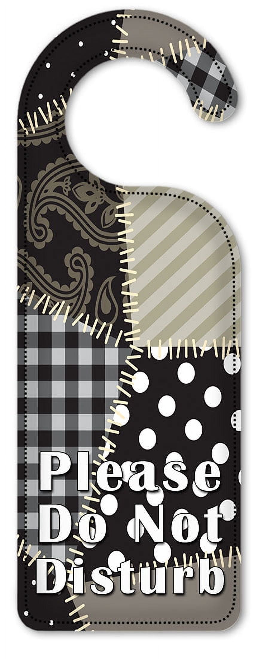 Do Not Disturb Door Knob Hanger Sign - Quilt - Walmart.com