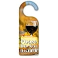 thumbnail image 1 of Do Not Disturb Door Knob Hanger Sign - Red Wine & Cheese, 1 of 3