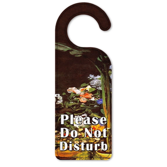 Do Not Disturb Door Knob Hanger Sign - Renoir: Garden