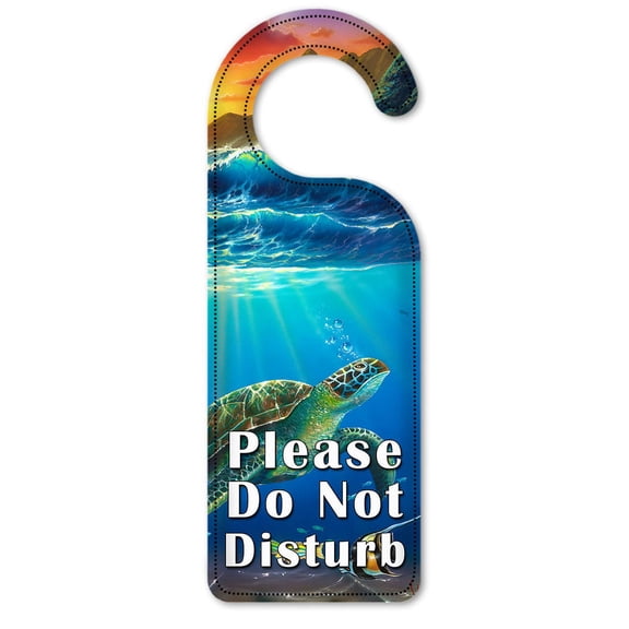 Do Not Disturb Door Knob Hanger Sign - Sea Turtles