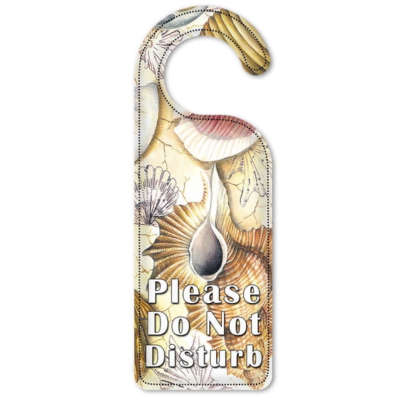 Do Not Disturb Door Knob Hanger Sign - Shell Collection