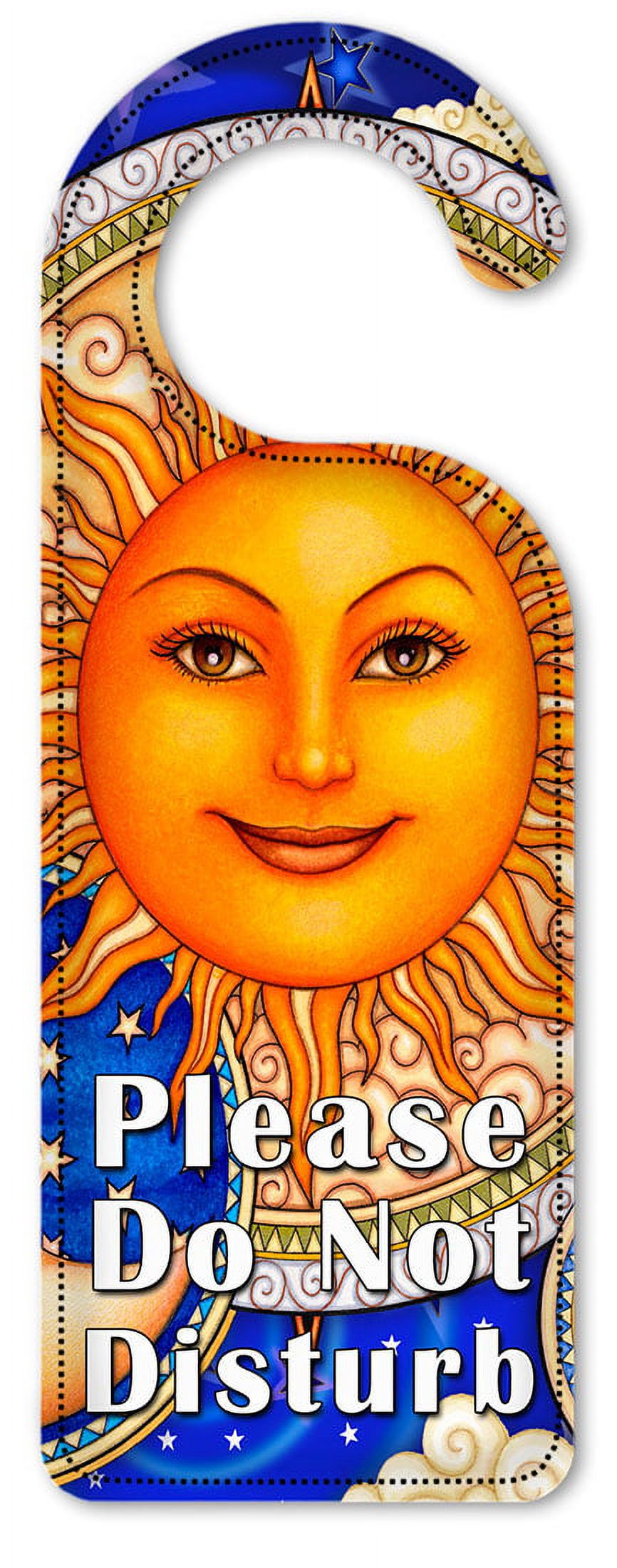 Do Not Disturb Door Knob Hanger Sign - Sun & Clouds - Image by Dan ...