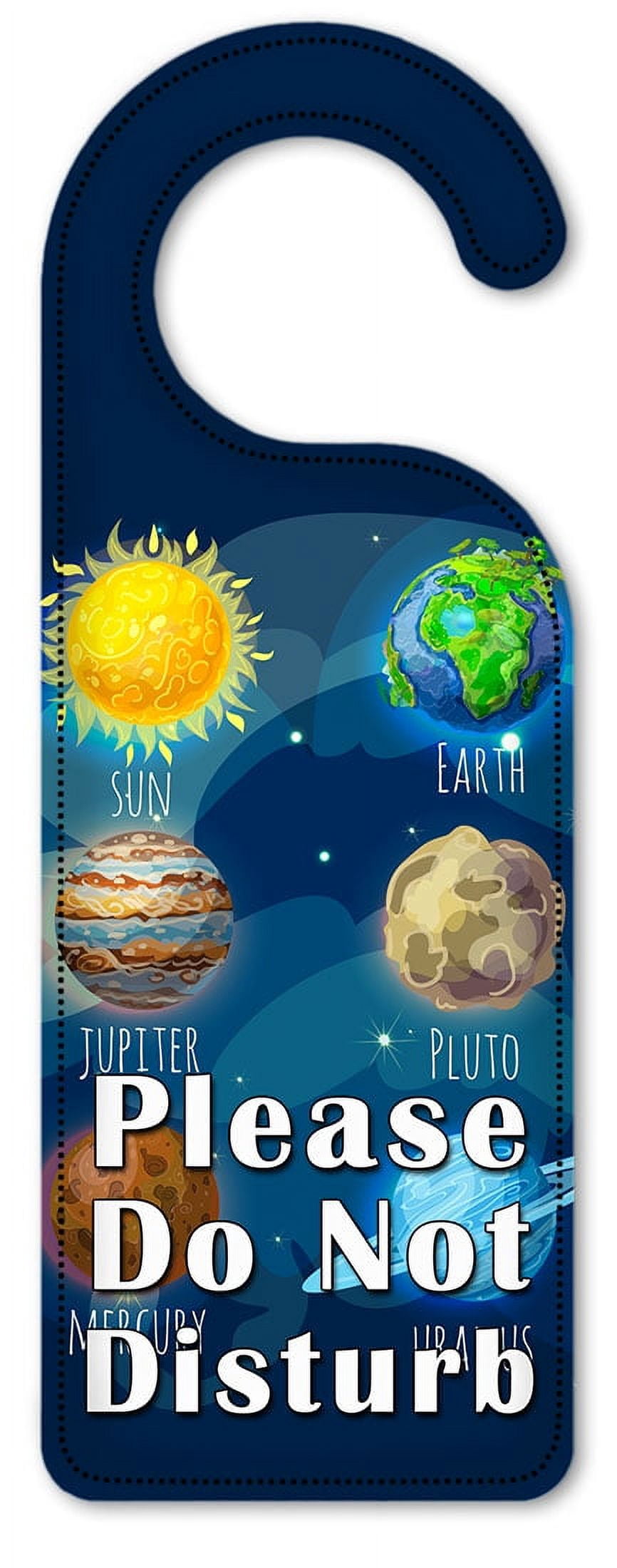 Do Not Disturb Door Knob Hanger Sign - The Planets - Walmart.com