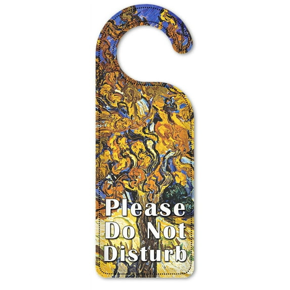 Do Not Disturb Door Knob Hanger Sign - Van Gogh: Mulberry Tree