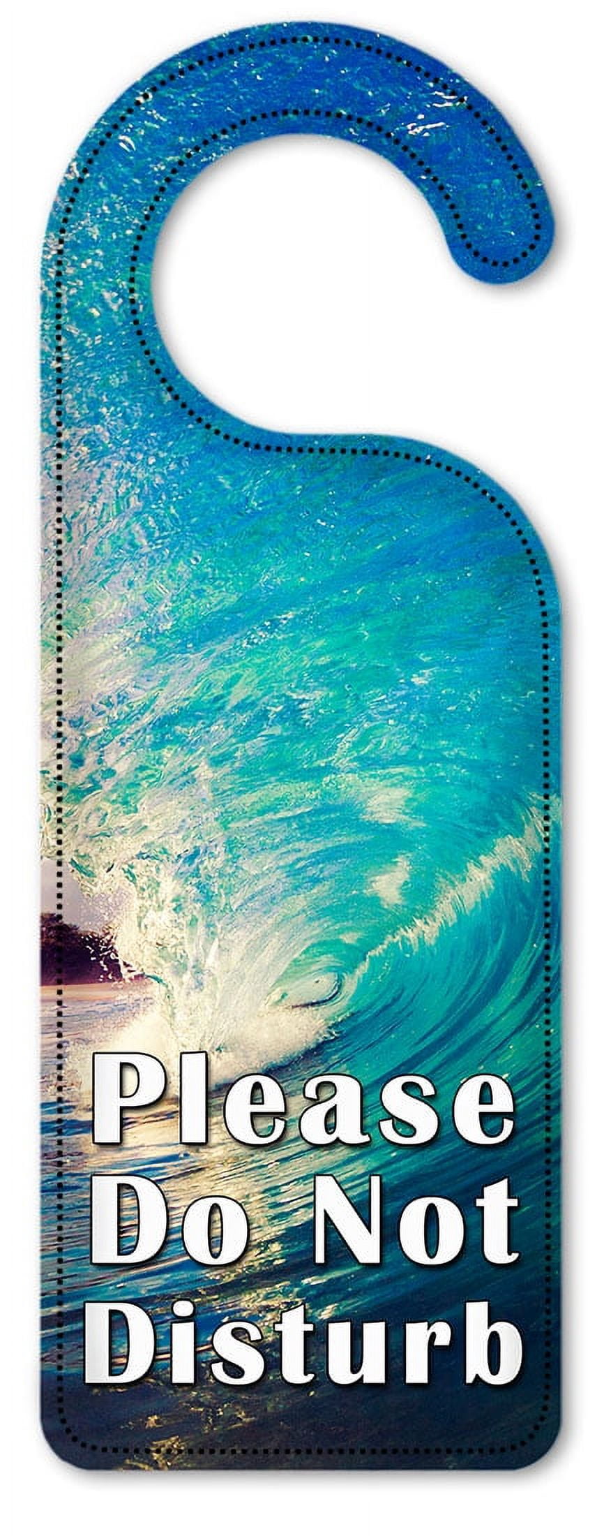 Do Not Disturb Door Knob Hanger Sign - Wave Curl - Walmart.com