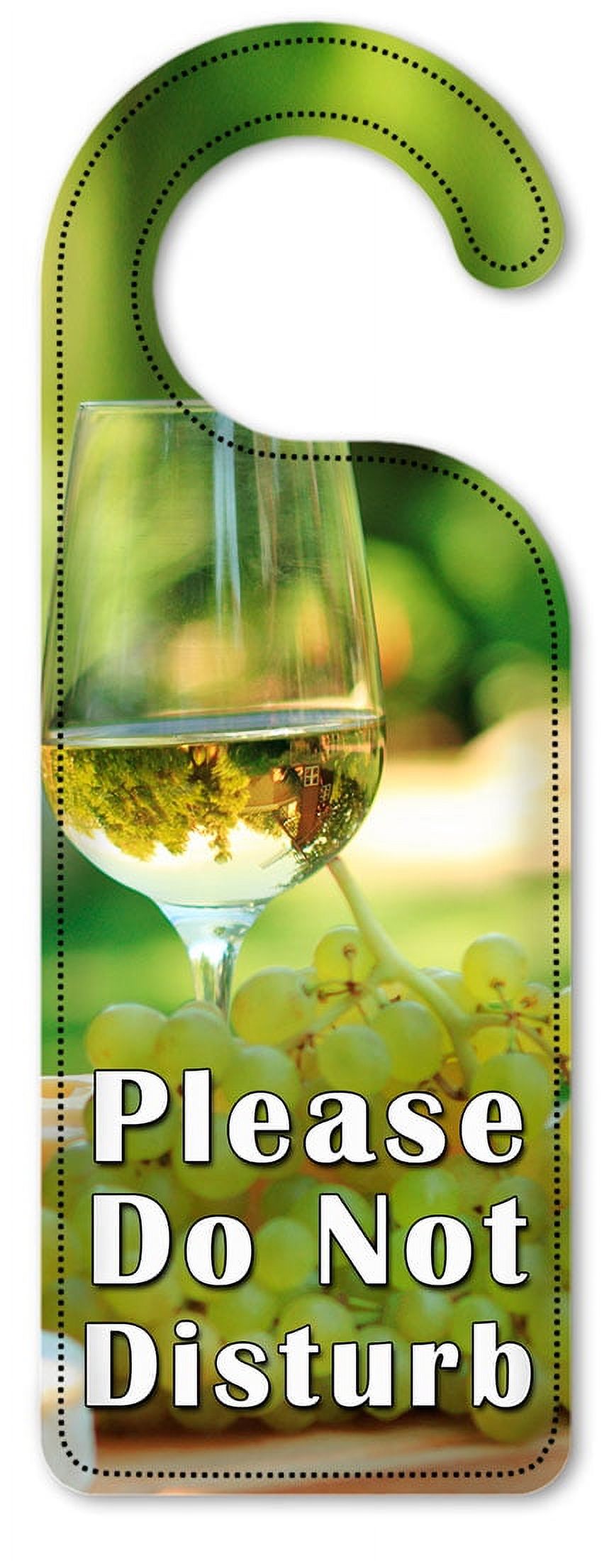 Do Not Disturb Door Knob Hanger Sign - White Wine & Grapes - Walmart.com