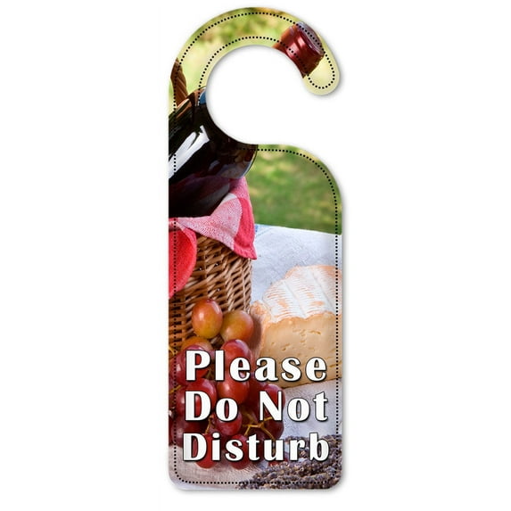 Do Not Disturb Door Knob Hanger Sign - Wine & Bread