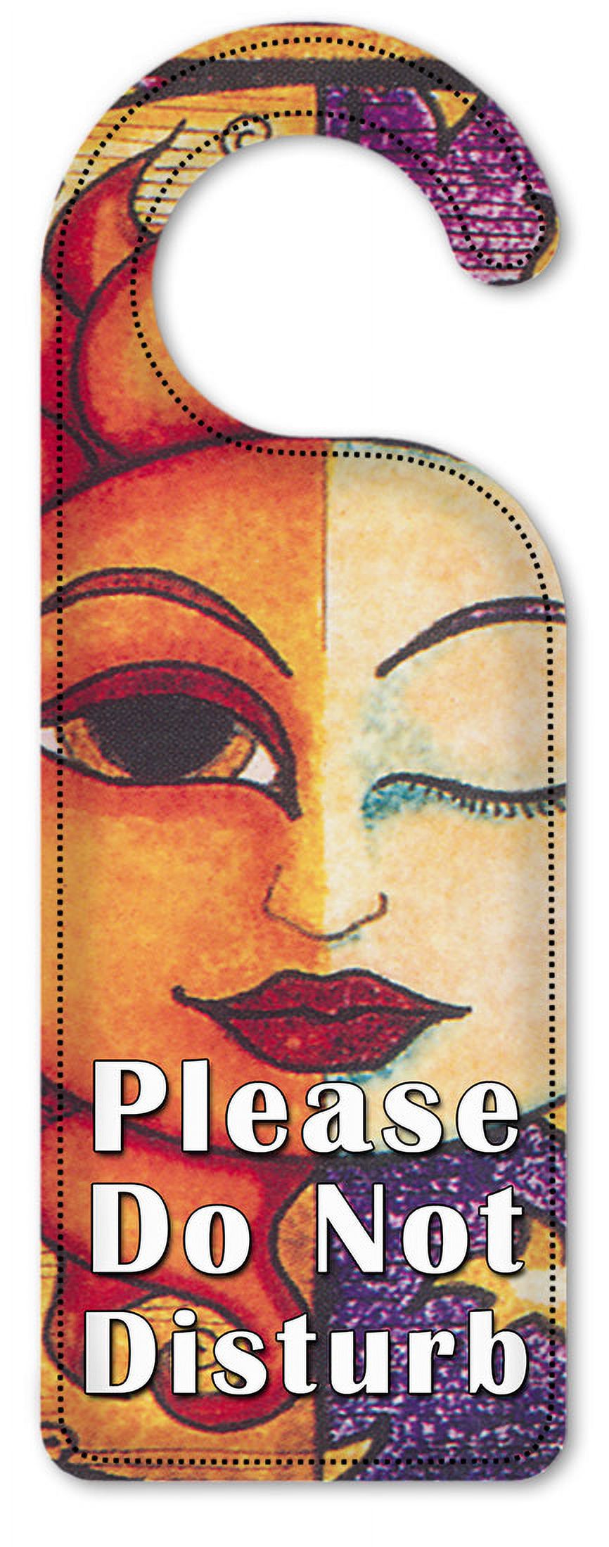 Do Not Disturb Door Knob Hanger Sign - Winking Sun - Image by Dan ...