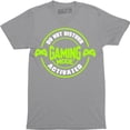 thumbnail image 1 of Do Not Disturb Gaming Mode Activated with Remote Control Men's Gift T-Shirt, 1 of 4