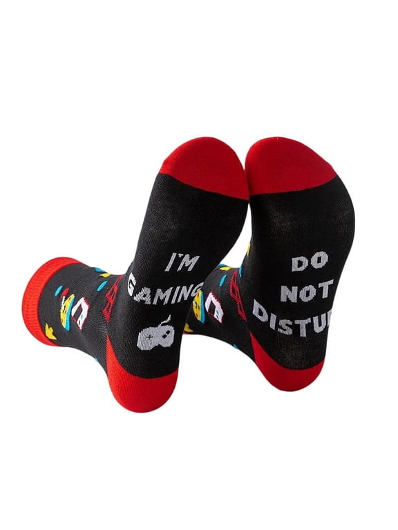 Do Not Disturb I'm Gaming Socks,Boy Gifts Ideas,Men Gifts For Christmas,Funny Gamer Socks Gifts for Men,Him,Dad,Sons,TeenBoys