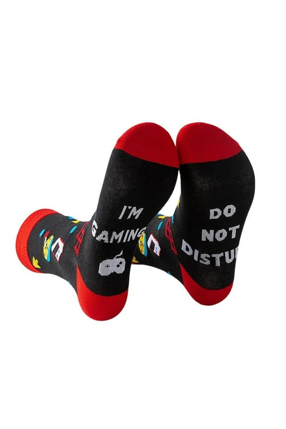 Do Not Disturb I'm Gaming Socks,Boy Gifts Ideas,Men Gifts For Christmas,Funny Gamer Socks Gifts for Men,Him,Dad,Sons,TeenBoys