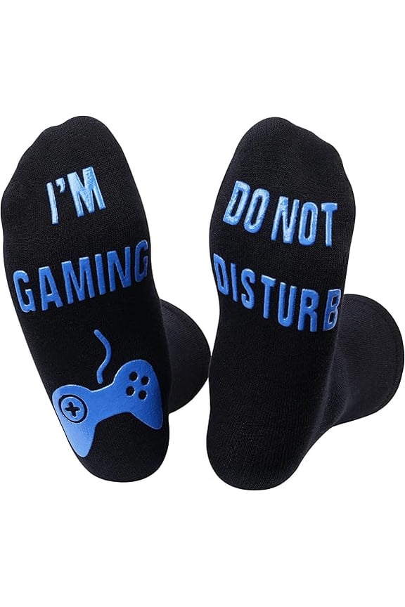 Do Not Disturb I'm Gaming Socks,Funny Novelty Gaming Socks Son Gift from mom,for Fathers Husbands Dad Mens Teenage Boys Game Lover