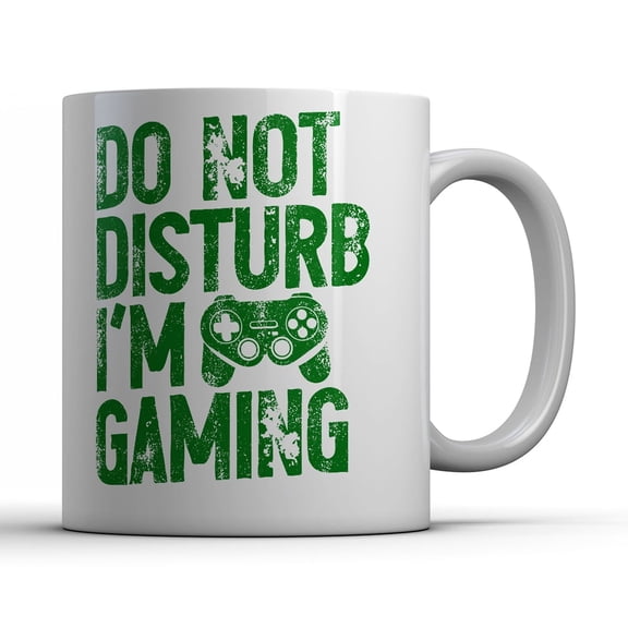 Do Not Disturb Im Gaming Mug Funny Sarcastic Gamer Graphic Novelty Coffee Cup