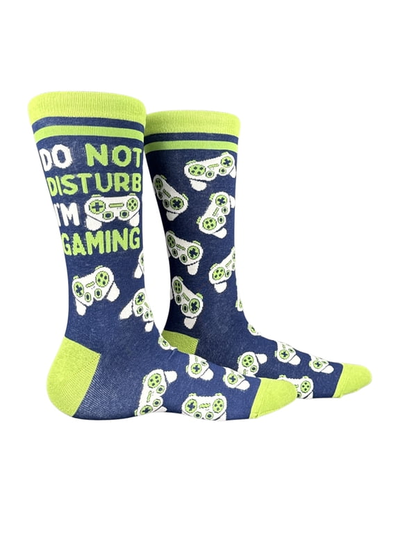 Do Not Disturb Im Gaming Socks Funny Gamer Footwear For Men