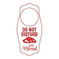 thumbnail image 1 of Do Not Disturb Just Married Door Hanger | House or Business Door Sign - White Red, 4" x 8", 1 of 8