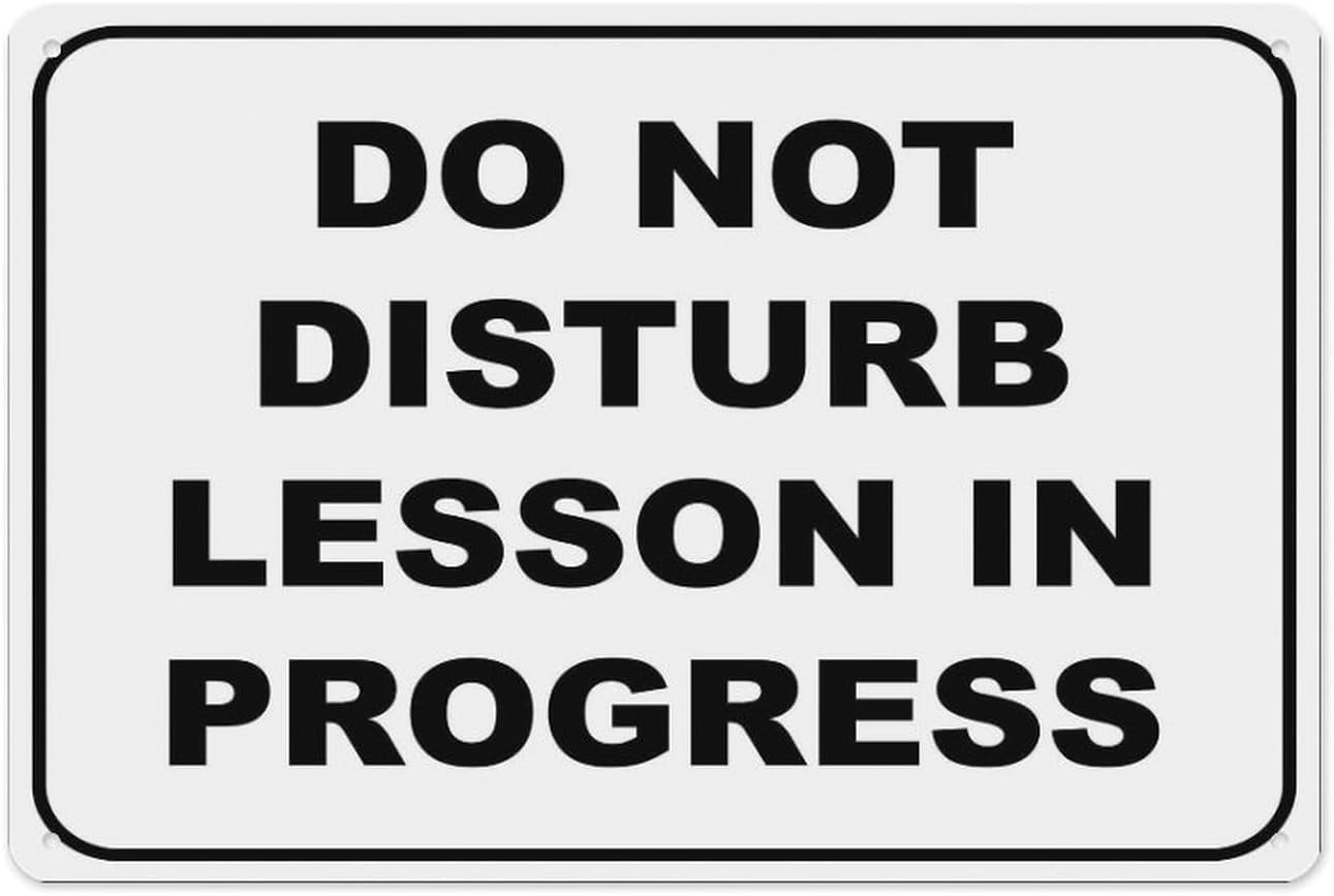 Do Not Disturb Lesson In Progress Sign 8