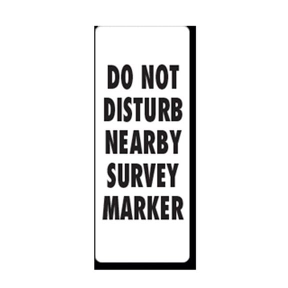 Do Not Disturb Nearby Survey Marker Clip-On Sign