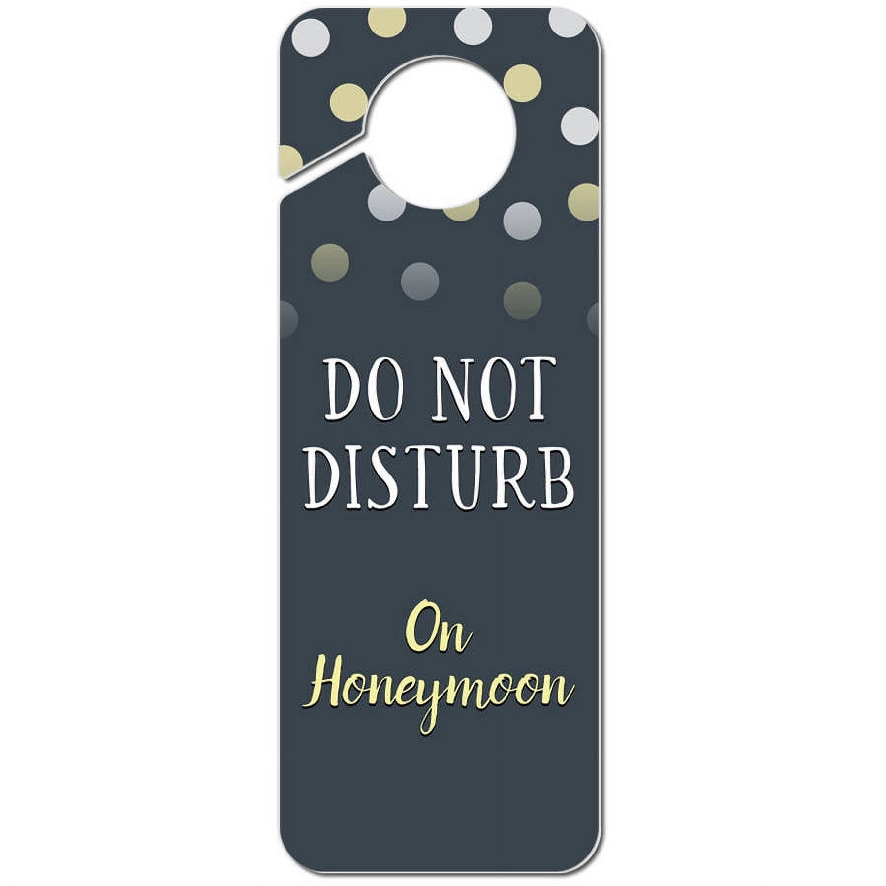Do Not Disturb On Honeymoon Plastic Door Knob Hanger Sign - Walmart.com