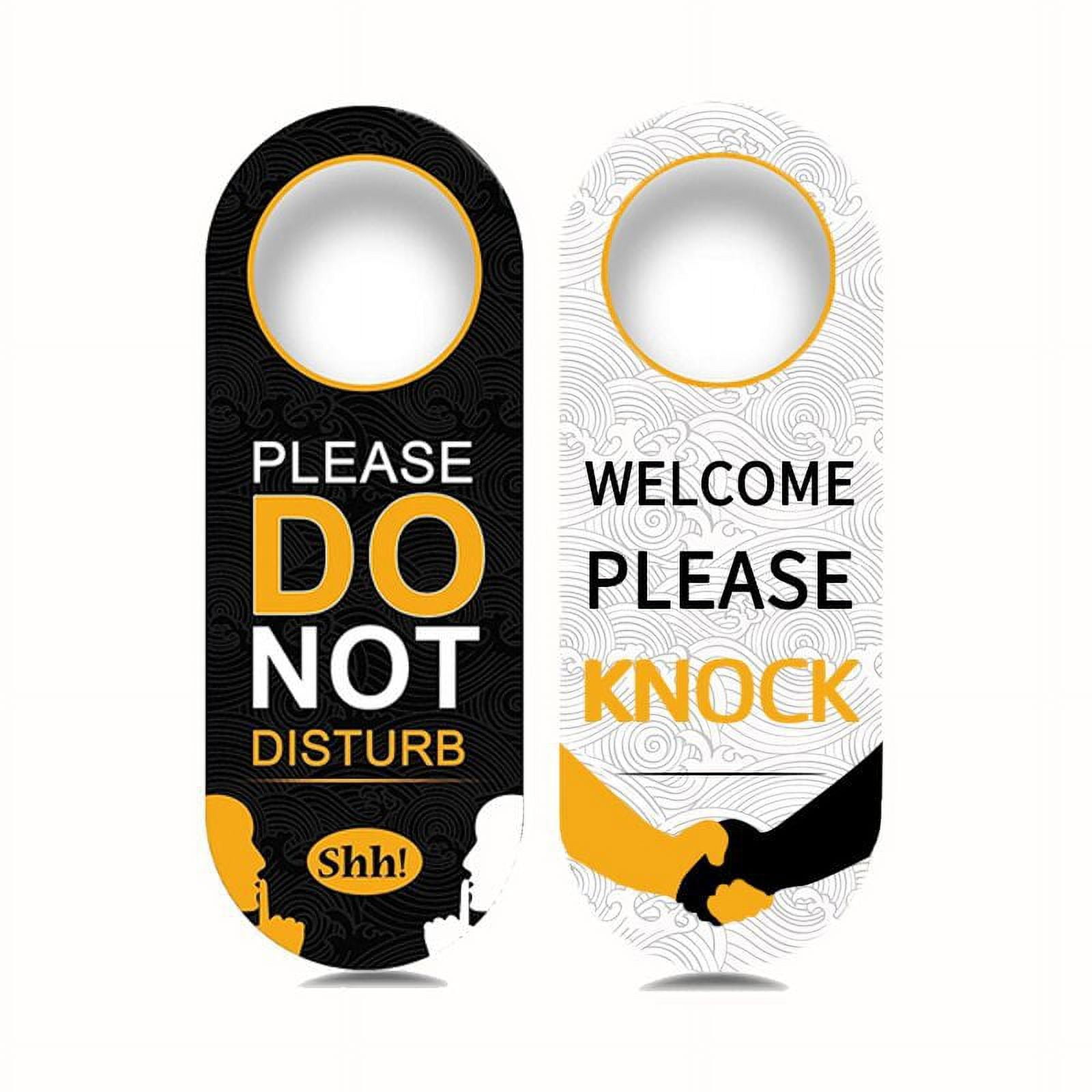 Double Sided Do Not Disturb Sign Board Hotel Doorknob Hanger