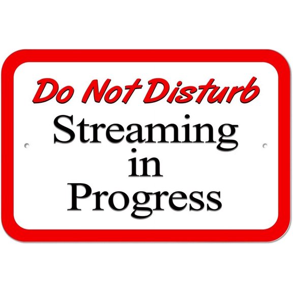 Do Not Disturb Streaming in Progress Sign