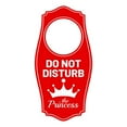 thumbnail image 1 of Do Not Disturb The Princess Door Hanger | House or Business Door Sign - Red, 4" x 8", 1 of 8