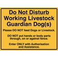 thumbnail image 1 of Do Not Disturb Working Livestock Guardian Dog Sign Metal Tin Sign Caution Danger Safety Security Warning Notice Signs, 1 of 1