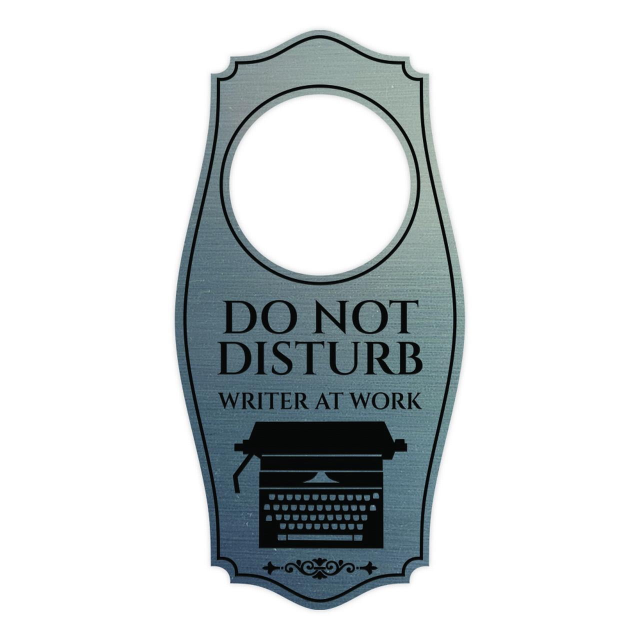 Do Not Disturb Writer At Work Door Hanger | House or Business Door Sign ...