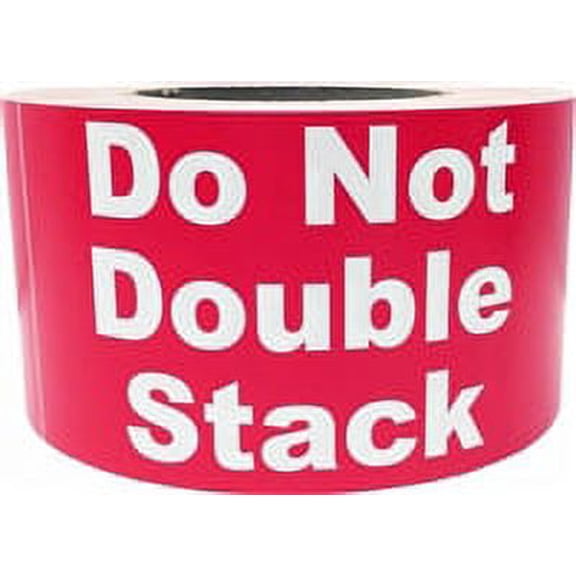 "Do Not Double Stack" Shipping Labels | 3 x 11" Inches Wide | 500 Pack
