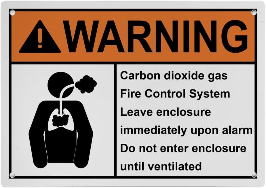 Do Not Enter CO2 Sign 8
