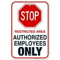 thumbnail image 1 of Do Not Enter Sign, Authorized Employees Only Sign,, 1 of 5