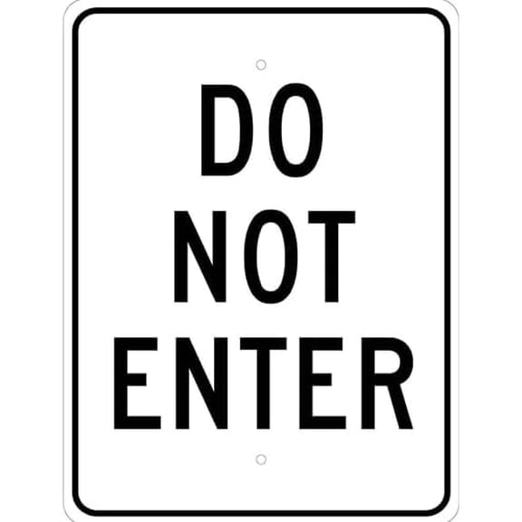 Do Not Enter Sign - Parking Metal Sign 8x12 Inch for Security Use