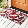 thumbnail image 1 of Do Not Enter Sign Rugs Doormat, Non-Slip Machine Washable Carpets Floor Door Mat , 36" x 24", 1 of 7