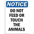 Do Not Feed Or Touch The Animals Sign | Label Decal Sticker Retail ...