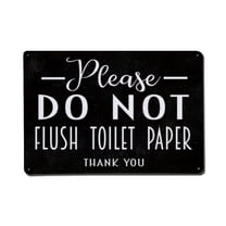 Do Not Flush Toilet Paper Down The Toilet Tin Sign Vintage Metal Poster Living Room Bar Man Cave Home Wall Art Decor 8x12inch