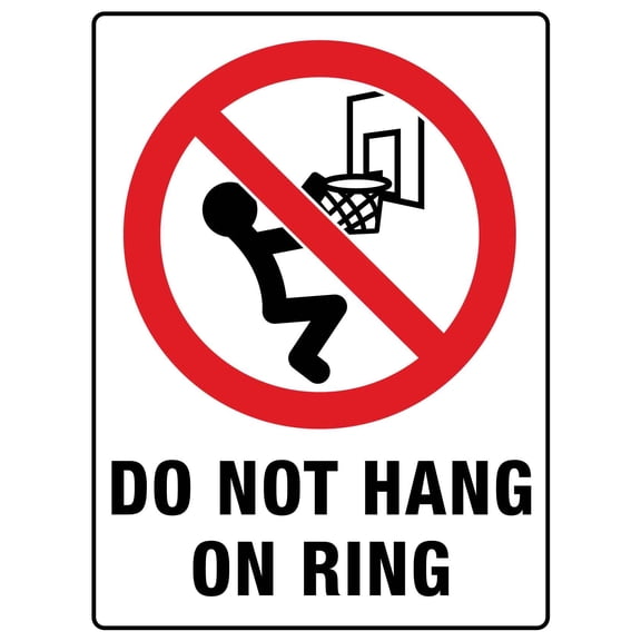 Do Not Hang on Ring Metal Sign Caution Danger Safety Security Warning Notice Signs Size: 8 x 12 inch
