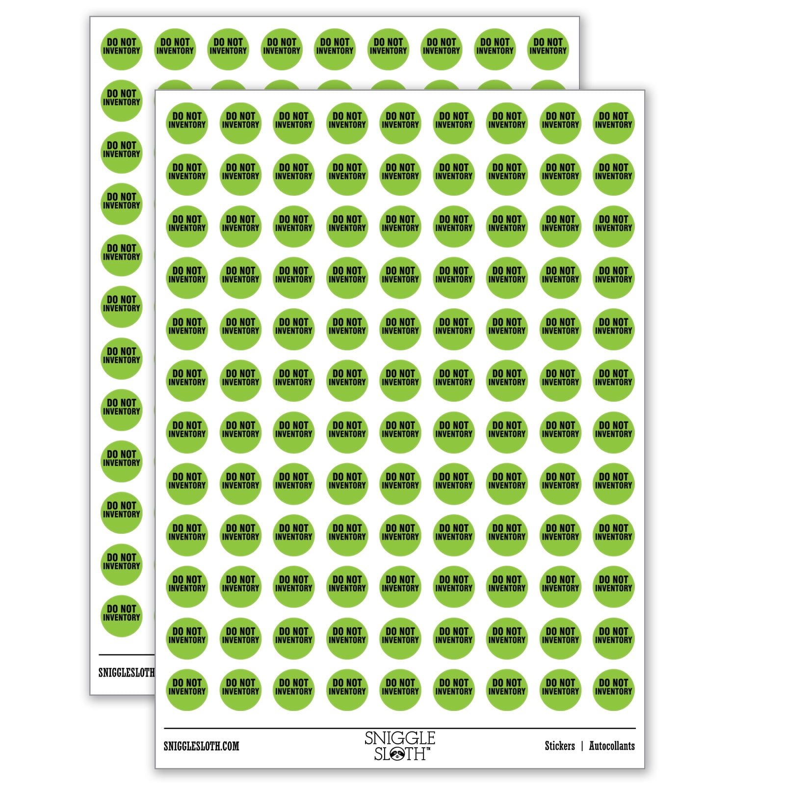 Do Not Inventory Management Manufacturing Label 200+ Round Stickers ...