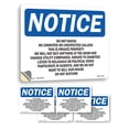thumbnail image 1 of Do Not Knock No Uninvited Or Unexpected OSHA Notice Vinyl Decal Label 14 Inch x 10 Inch - 5 Pack, 1 of 6