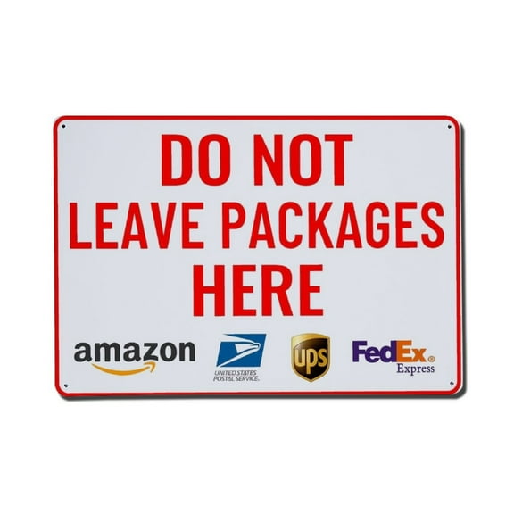 Package Delivery Sign, Please Place Packages in The Box On Porch ...